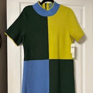 Anthropologie The Nina Short-Sleeve Mock-Neck Dress NWT